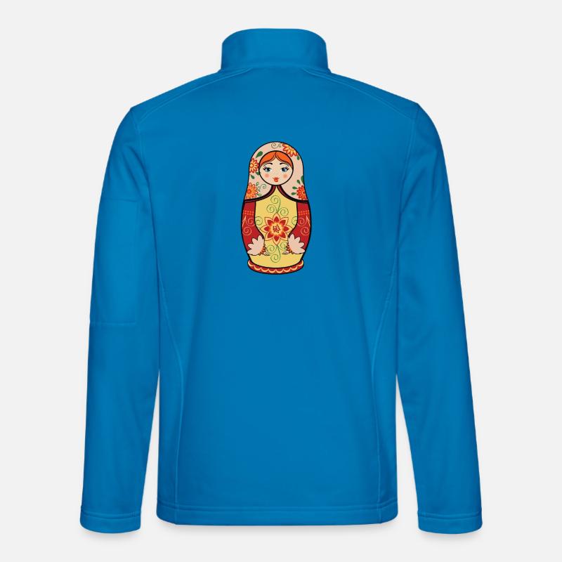 Matryoshka / Matryoshka / Matrushka / Matroshka - Unisex Softshell Jacket - light blue