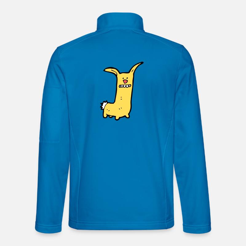 Drôle d’animal comique - Veste en tissu softshell Unisexe - bleu clair