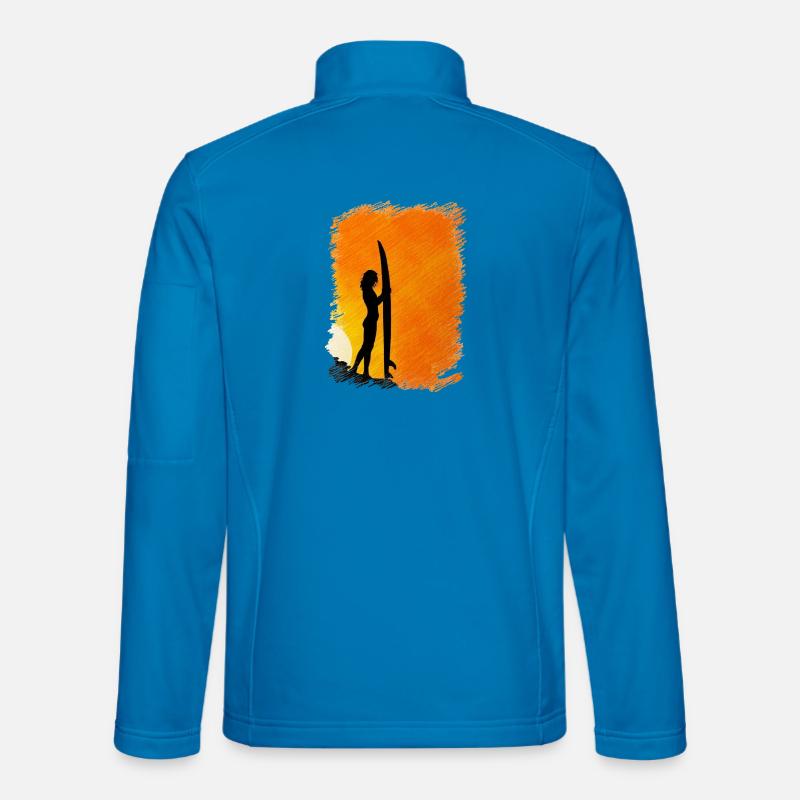 surf - Veste en tissu softshell Unisexe - bleu clair