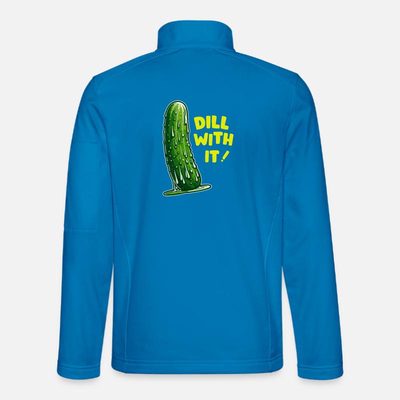 Dill Rebel Pickle WITH IT - Unisex Softshell Jacket - light blue