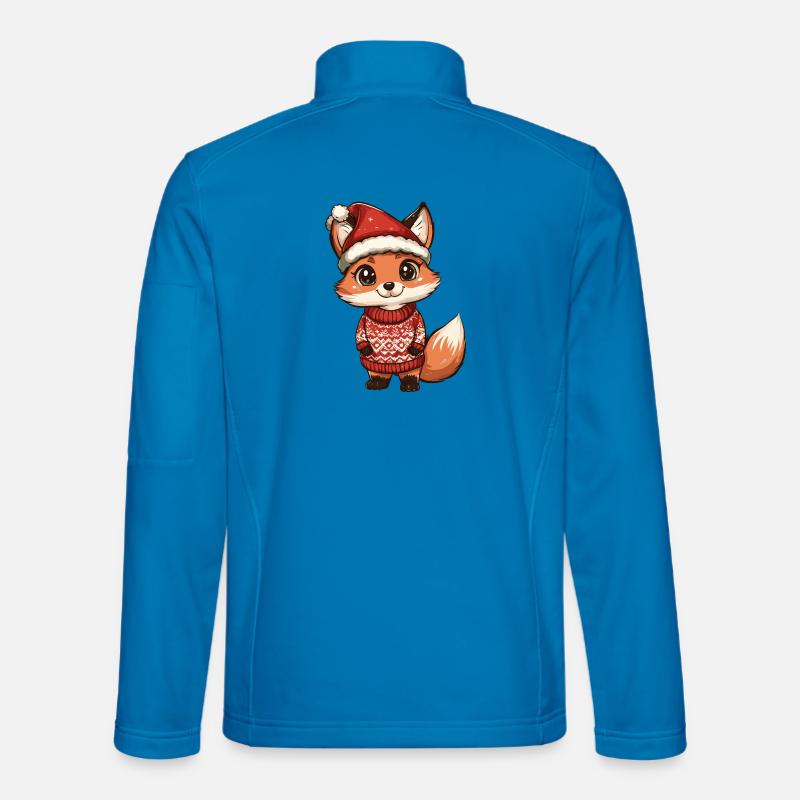 Fuchs Weihnachten - Unisex Softshelljacke - Lichtblau
