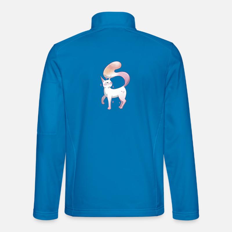 Fierté lesbienne chatte mignonne - Veste en tissu softshell Unisexe - bleu clair