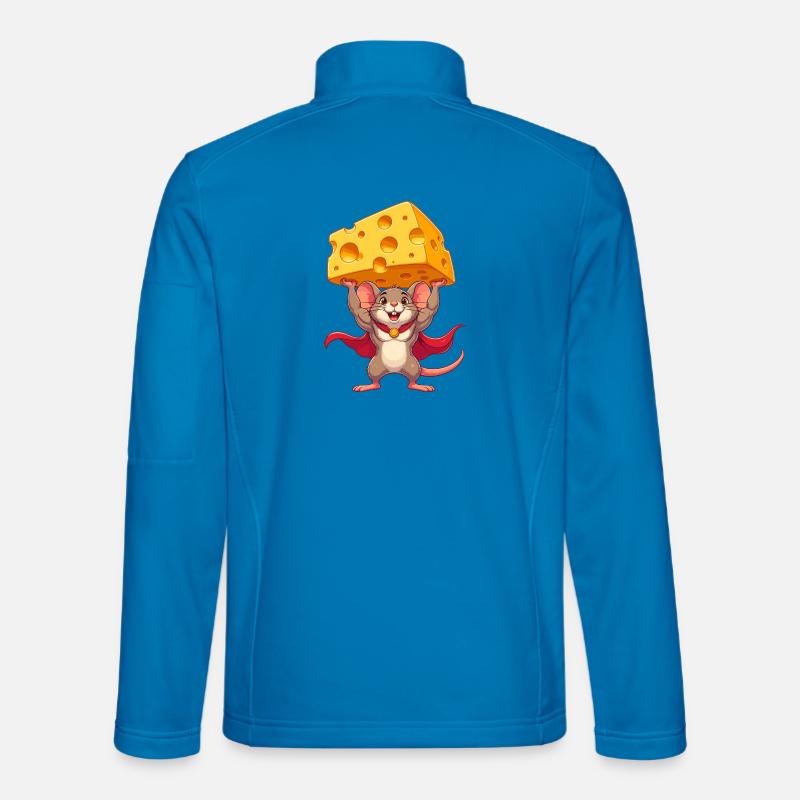 Supermaus Käseheld - Unisex Softshelljacke - Lichtblau
