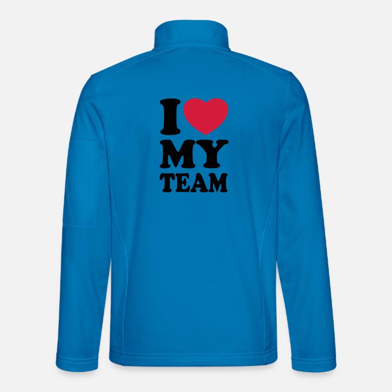 I love my team - Unisex Softshell Jacket - light blue
