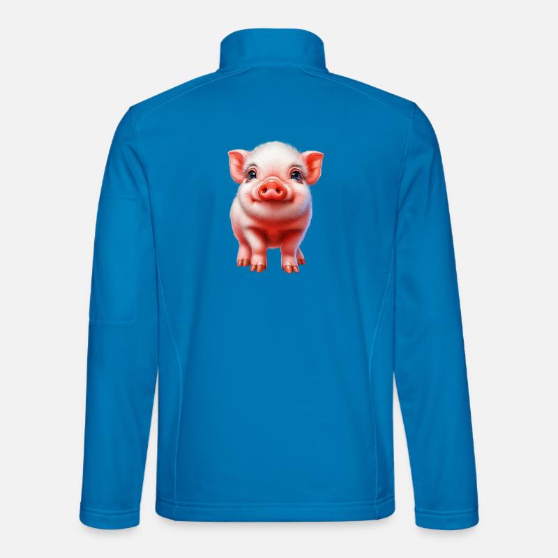 Ferkel-Ferkel - Unisex Softshelljacke - Lichtblau