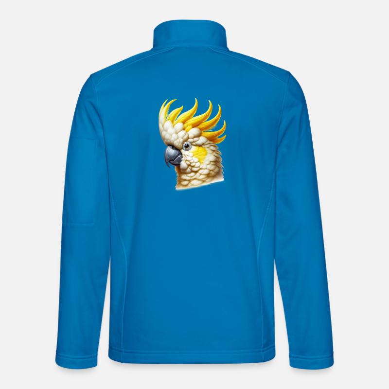 Kakadu-Papagei - Unisex Softshelljacke - Lichtblau