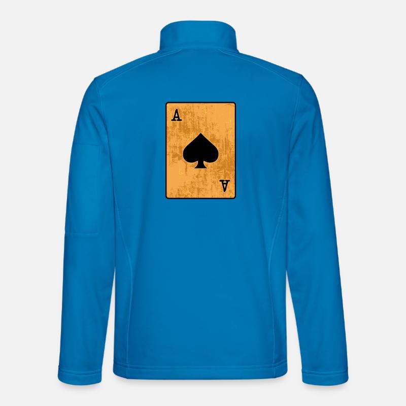 Poker Casino Card Game Gambling - Unisex Softshell Jacket - light blue