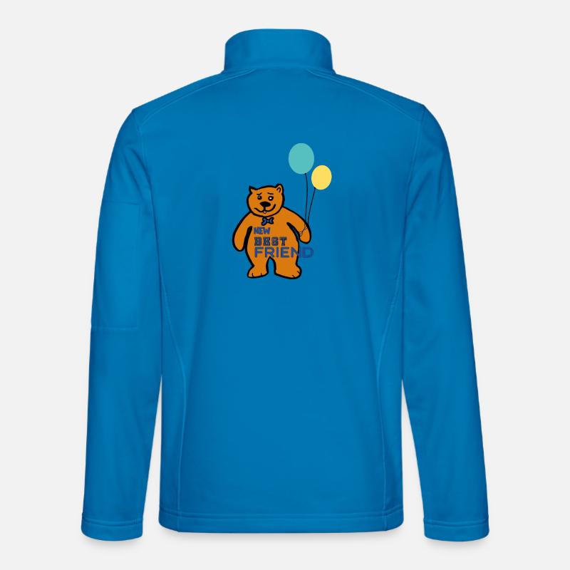 Ours avec des ballons Veste en tissu softshell Unisexe