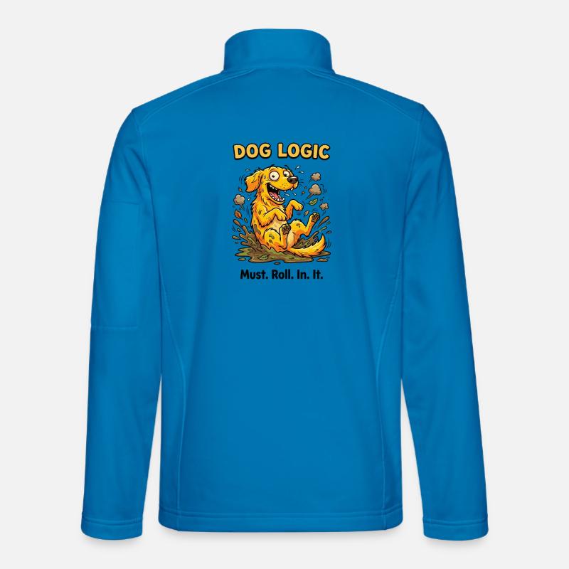 Dog Logic Matsch-Spaß - Unisex Softshelljacke - Lichtblau