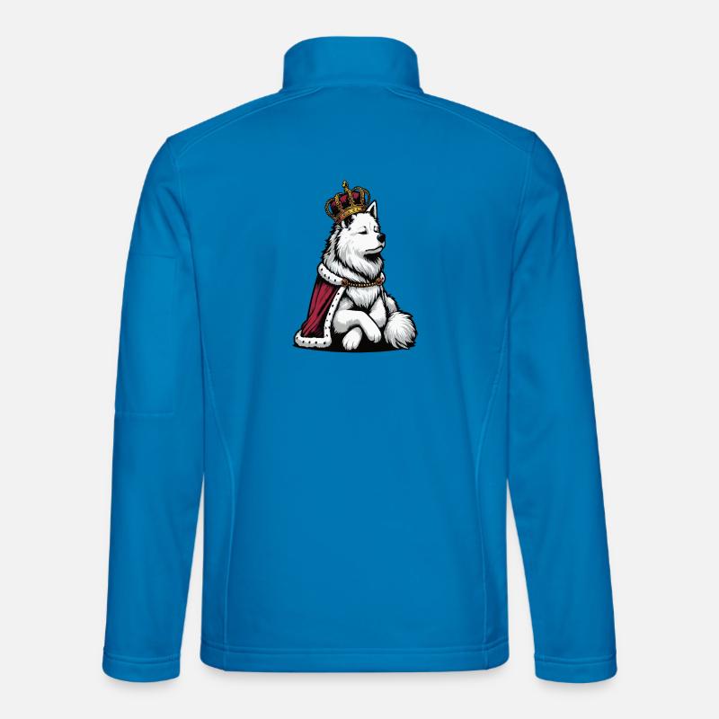 Weißer Schäferhund Schäferhund Schäferhunde - Unisex Softshelljacke - Lichtblau