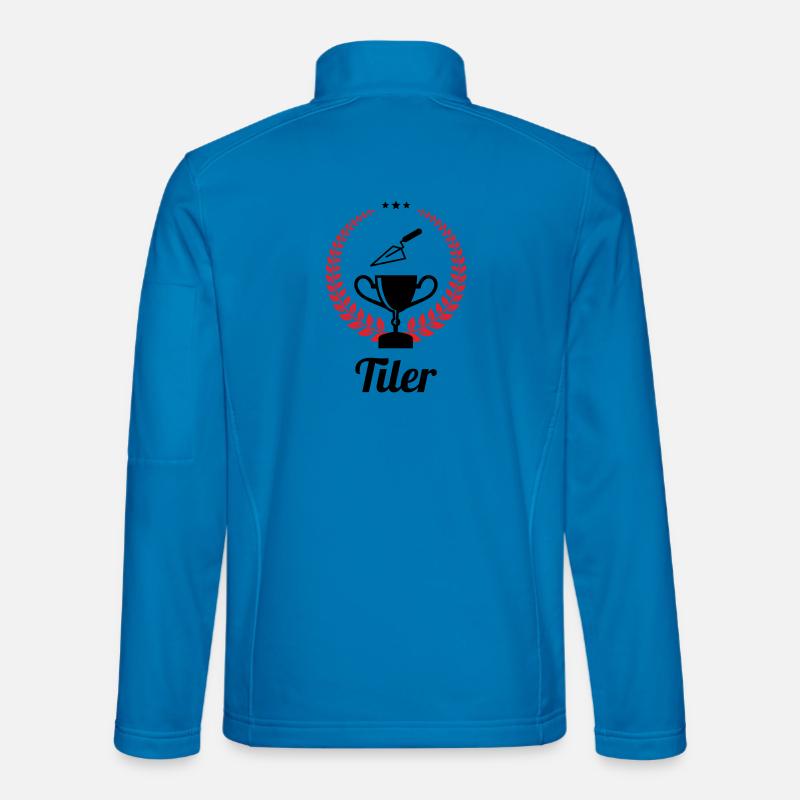 Tiler – pro tile laying precision trade - Unisex Softshell Jacket - light blue