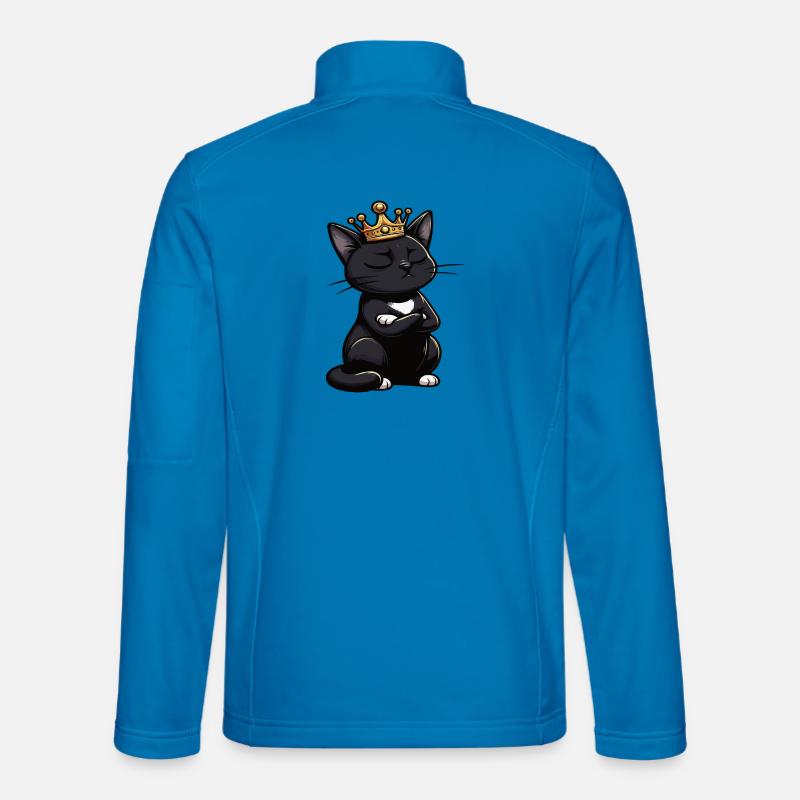 Funny Cat Cats Cat Lover Kitten - Unisex Softshell Jacket - light blue