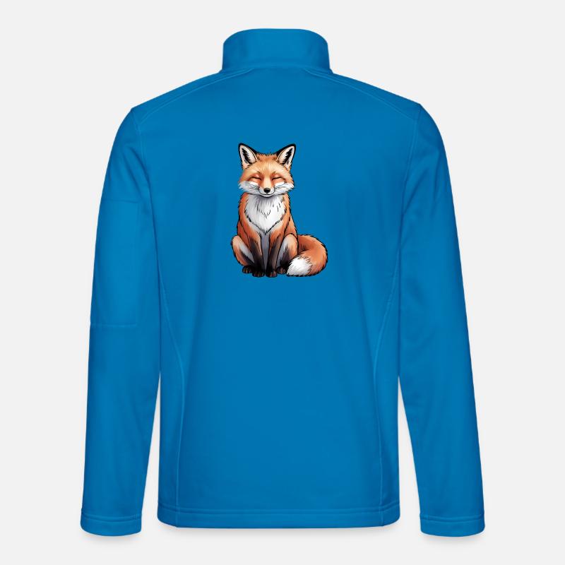 Fox Sitting - Unisex Softshell Jacket - light blue