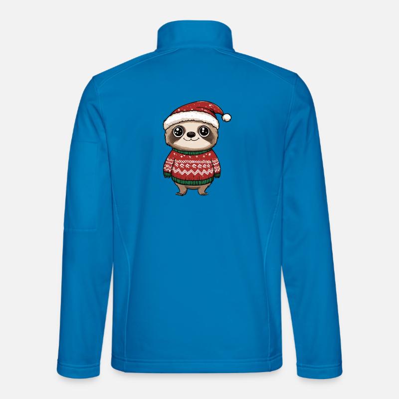 Sloth Christmas - Unisex Softshell Jacket - light blue