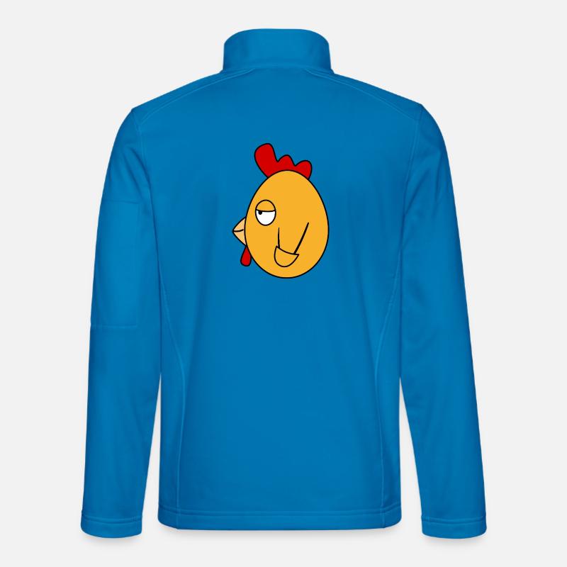 Fonzie Chicken – relaxter Rockabilly Rebel - Unisex Softshelljacke - Lichtblau