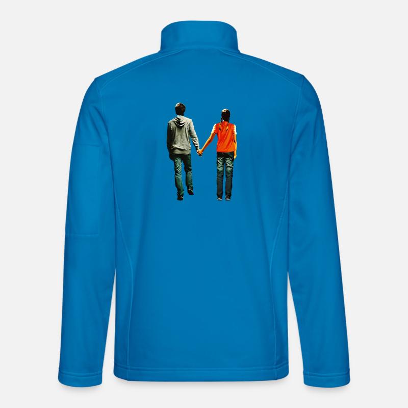 Love - You Complete Me Graphic - Unisex Softshell Jacket - light blue