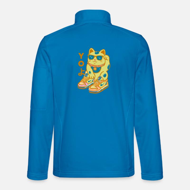 Kawaii Katze Sneakerhead Bling - Unisex Softshelljacke - Lichtblau