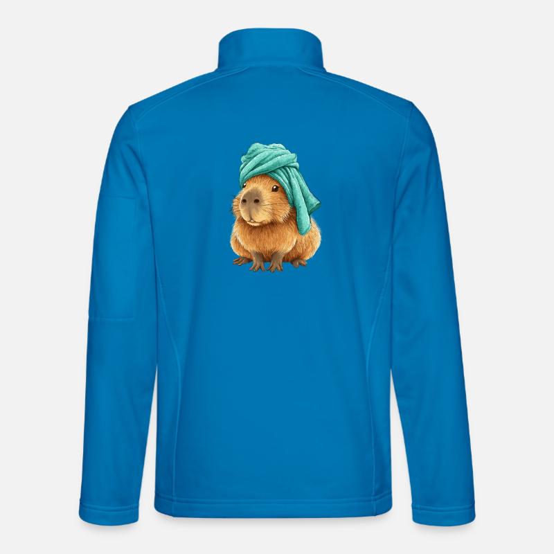 Capybara with cloth - Unisex Softshell Jacket - light blue