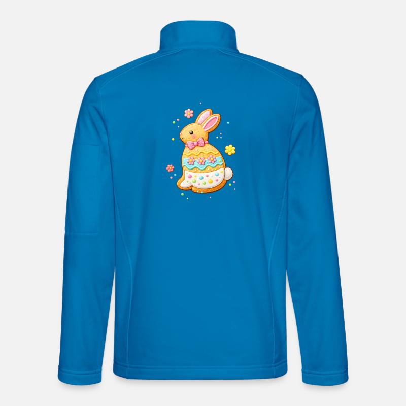 Un lapin mignon comme un biscuit décoré Veste en tissu softshell Unisexe