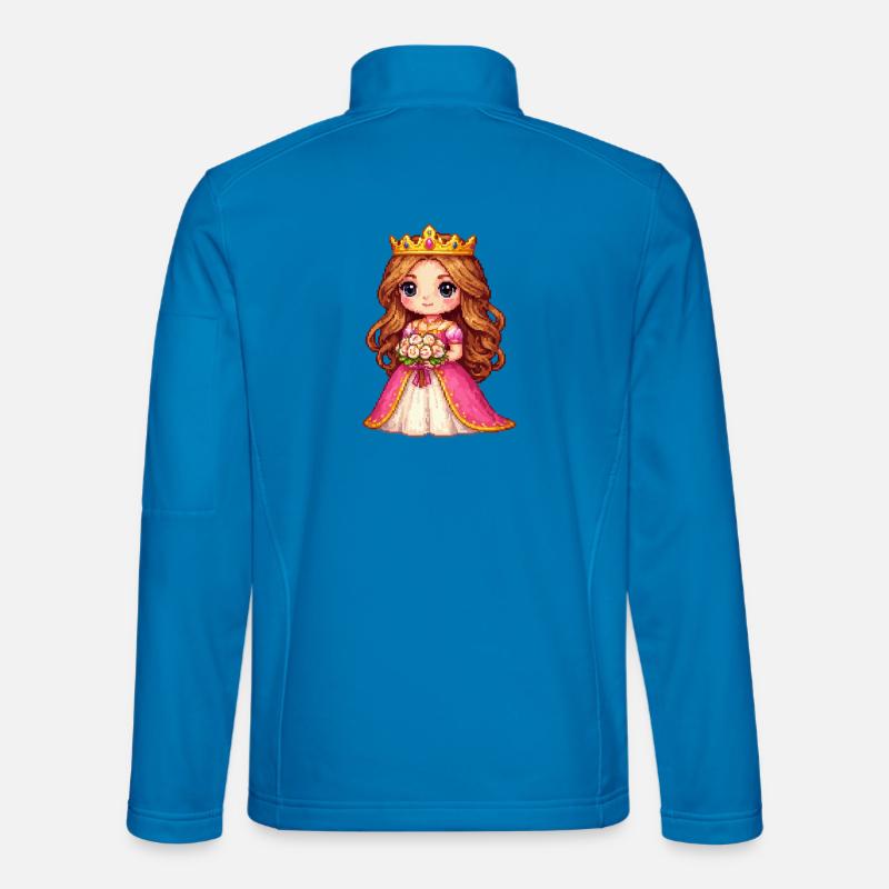 Pixel Princess Flower Queen - Unisex Softshell Jacket - light blue