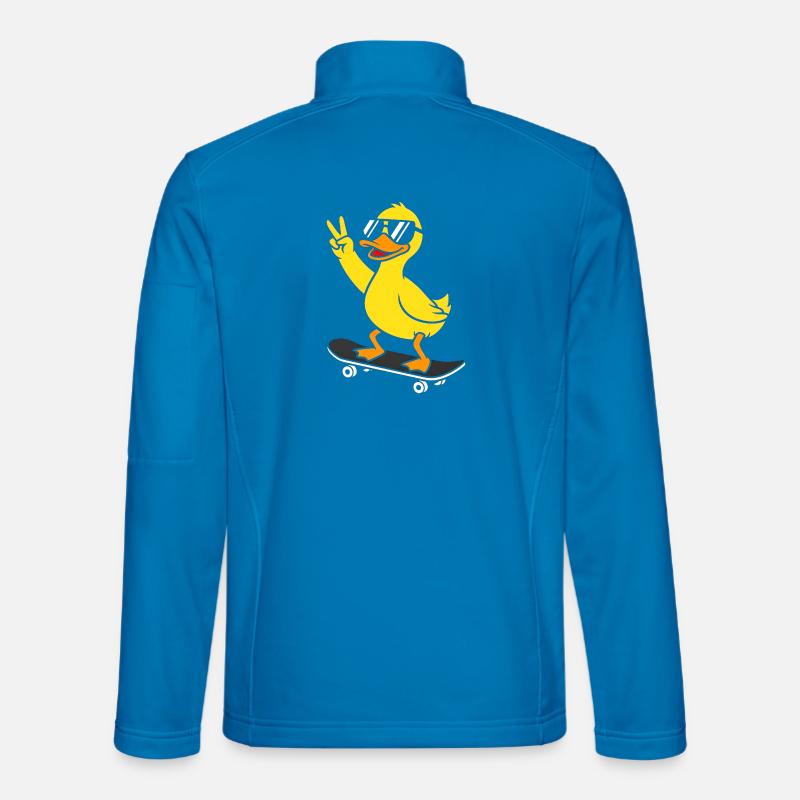 Duck Skateboard Sunglasses Vibe - Unisex Softshell Jacket - light blue
