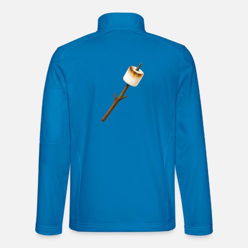 Roasted marshmallow on a stick - Unisex Softshell Jacket - light blue