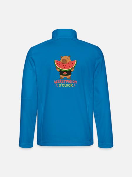 Watermelon O'Clock Cabybara - Unisex Softshell Jacket - light blue
