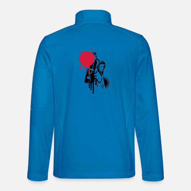 Graffiti sprayer mit Sprühdose im Graffiti Stil Unisex Softshelljacke
