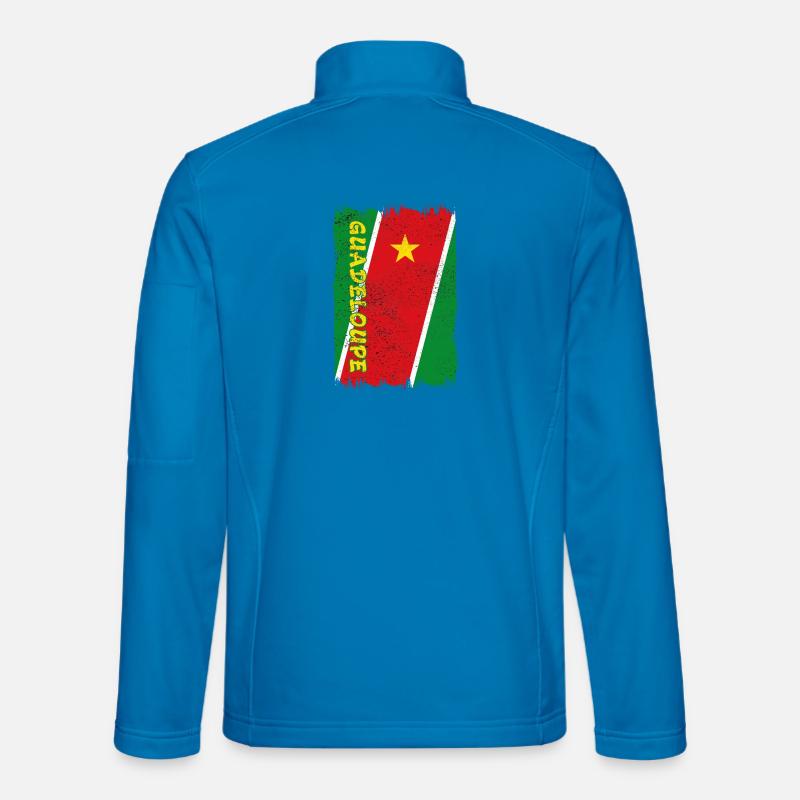 Drapeau de Guadeloupe Veste en tissu softshell Unisexe