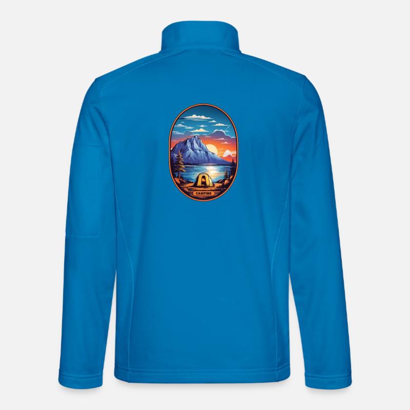 Camping time - Unisex Softshell Jacket - light blue