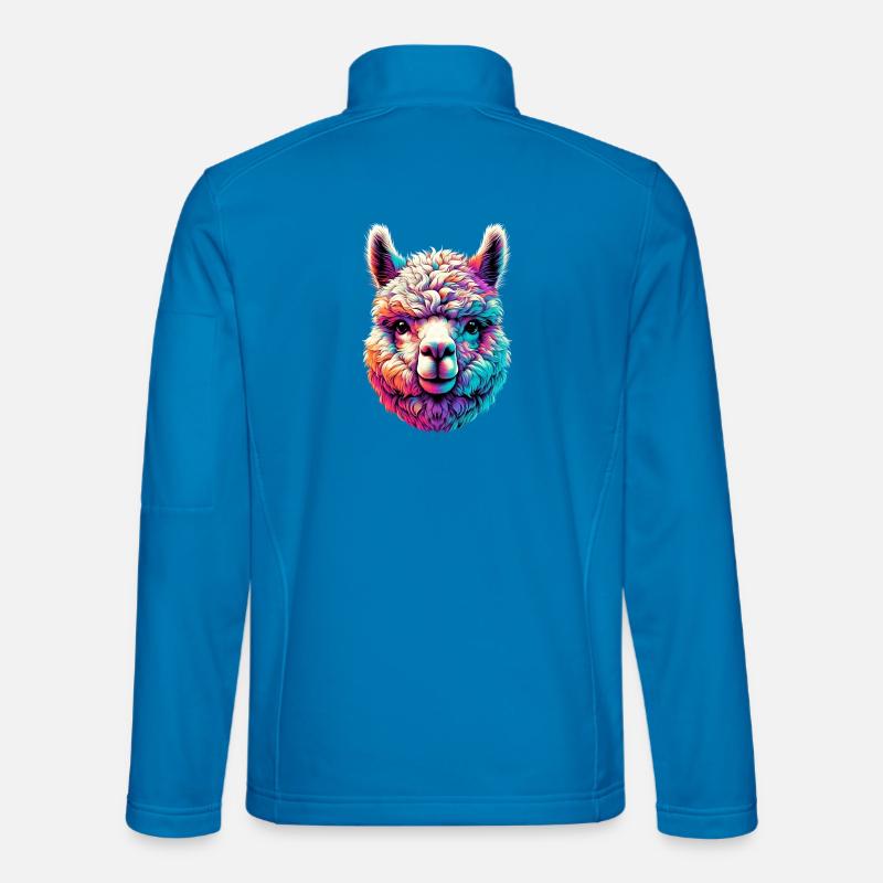 Alpaka - Unisex Softshelljacke - Lichtblau
