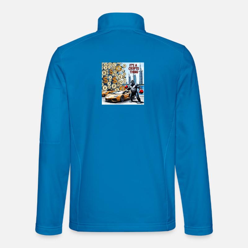 Krypto-Gorilla City Drive - Unisex Softshelljacke - Lichtblau