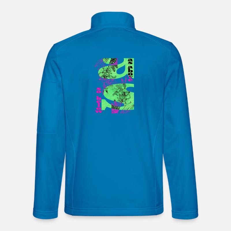 AS ABOVE SO BELOW - Unisex Softshell Jacket - light blue