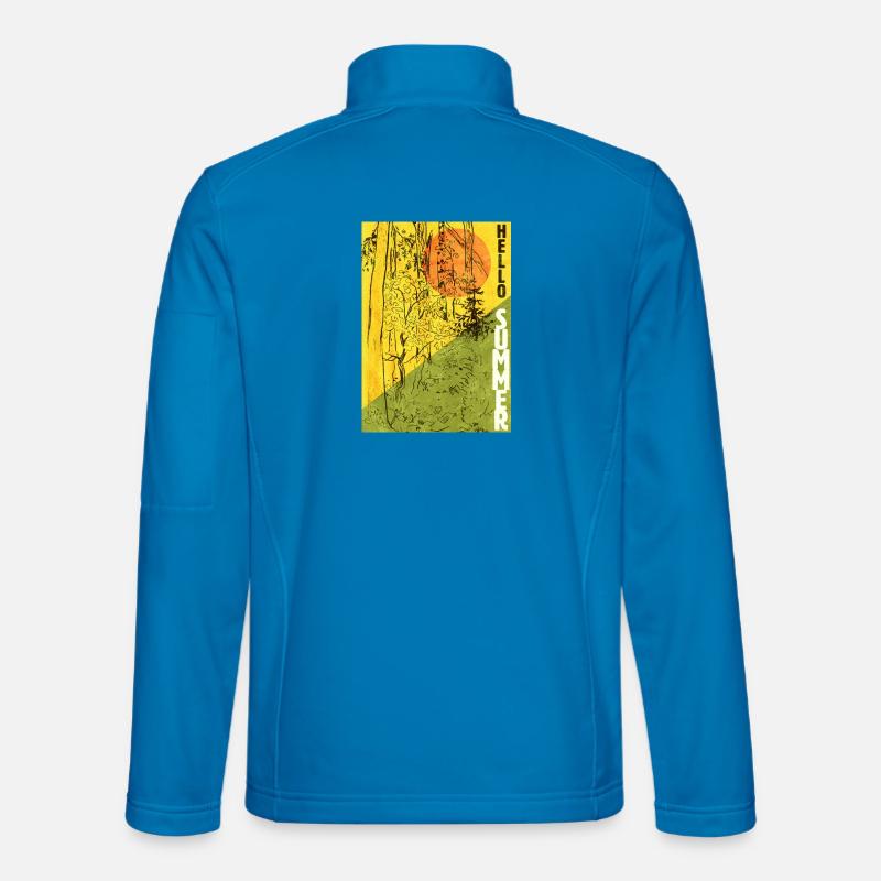 HELLO SUMMER - Unisex Softshell Jacket - light blue