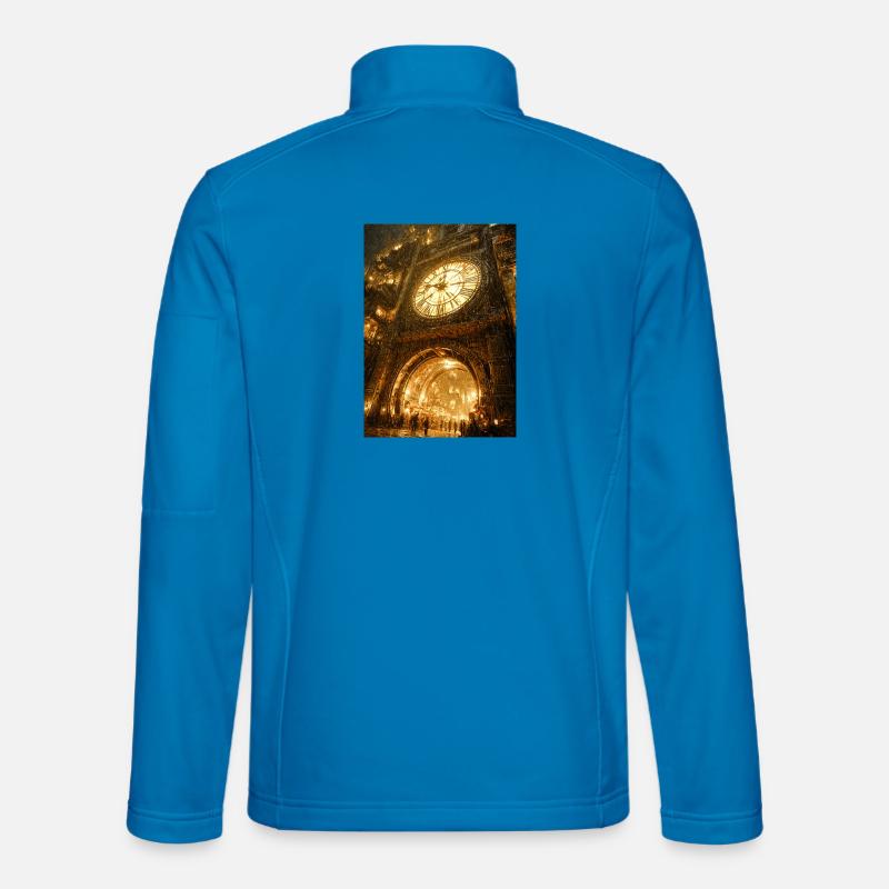 Arche dorée du portail de l’horloge Veste en tissu softshell Unisexe