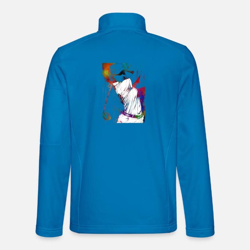 Golf player #golf - Unisex Softshell Jacket - light blue