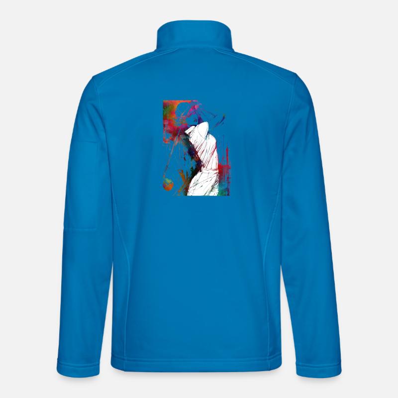 Golfspieler #golf - Unisex Softshelljacke - Lichtblau
