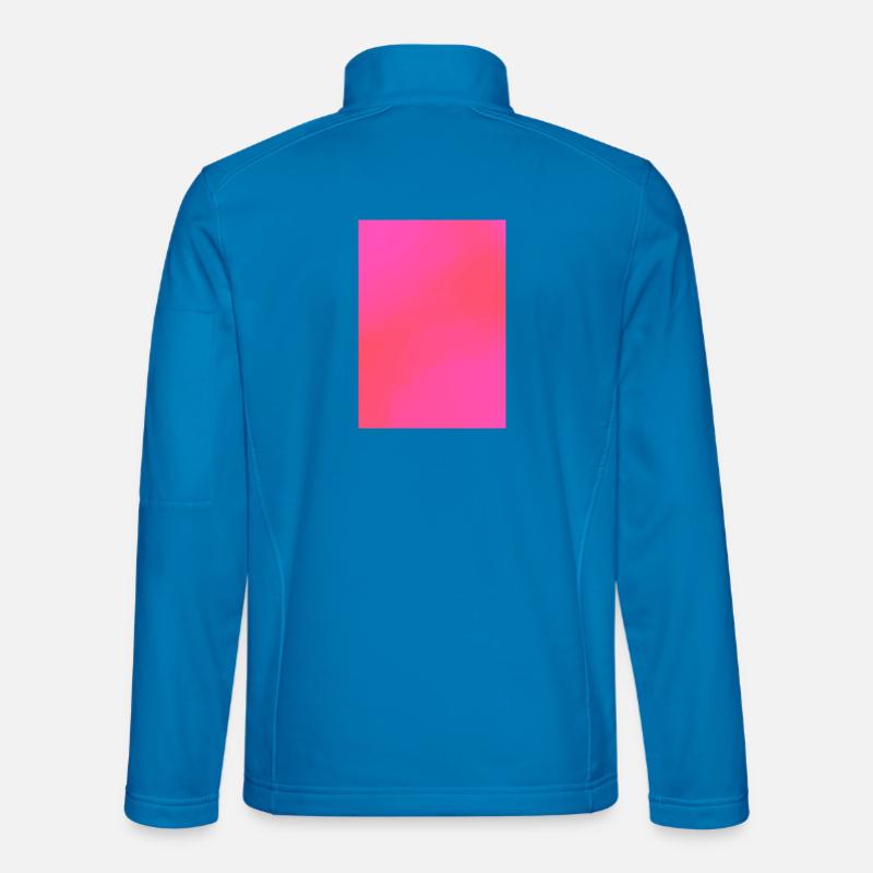 Gradient - pink red customizable - Unisex Softshell Jacket - light blue