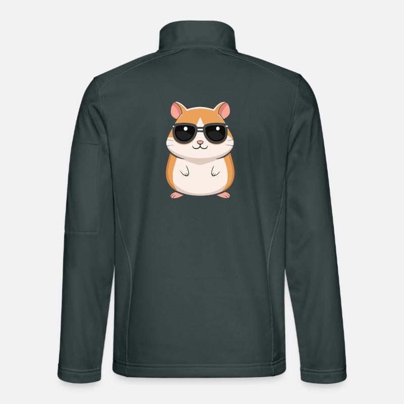 Cool Hamster with Sunglasses Unisex Softshell Jacket