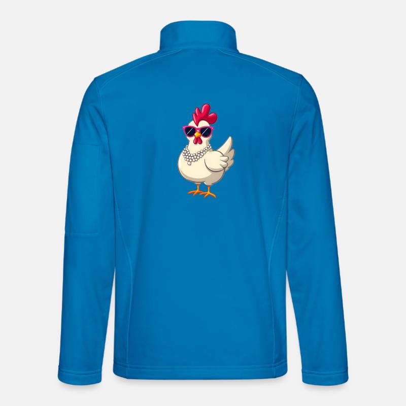 Poulet - Veste en tissu softshell Unisexe - bleu clair