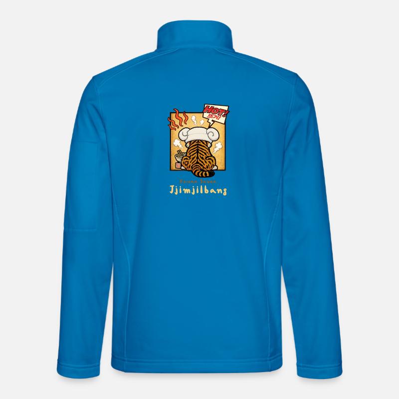 Korean Sauna Jjimjilbang Tiger - Unisex Softshell Jacket - light blue