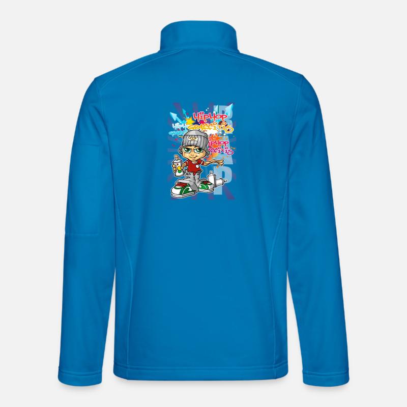 Graffiti boy background Unisex Softshelljacke