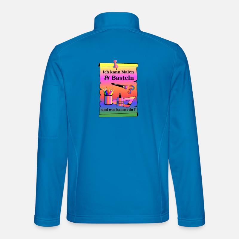 Malen und Basteln - Unisex Softshelljacke - Lichtblau
