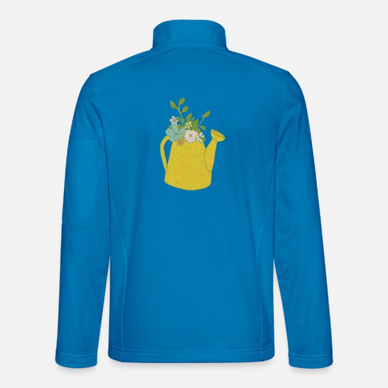 Watering can fabric - Unisex Softshell Jacket - light blue
