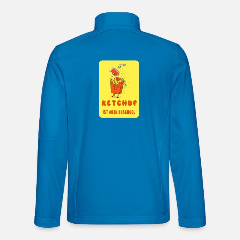 Ketchup is my shower gel - Unisex Softshell Jacket - light blue