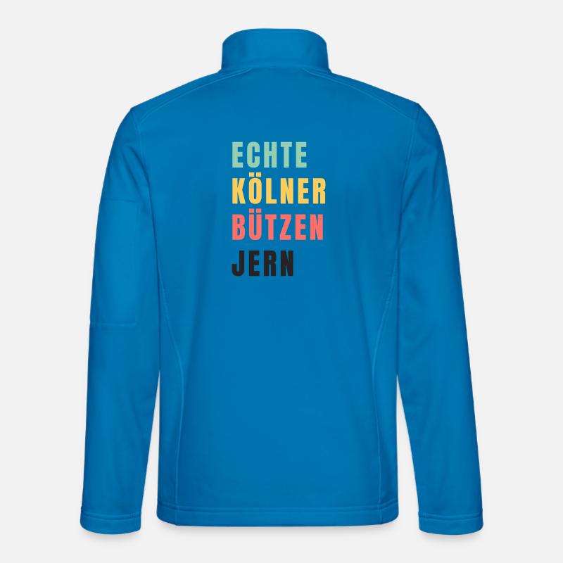 Echte Kölner bützen jern Karneval - Unisex Softshell Jacket - light blue