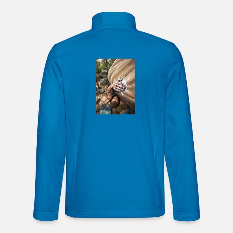 chalked hand - Unisex Softshelljacke - Lichtblau