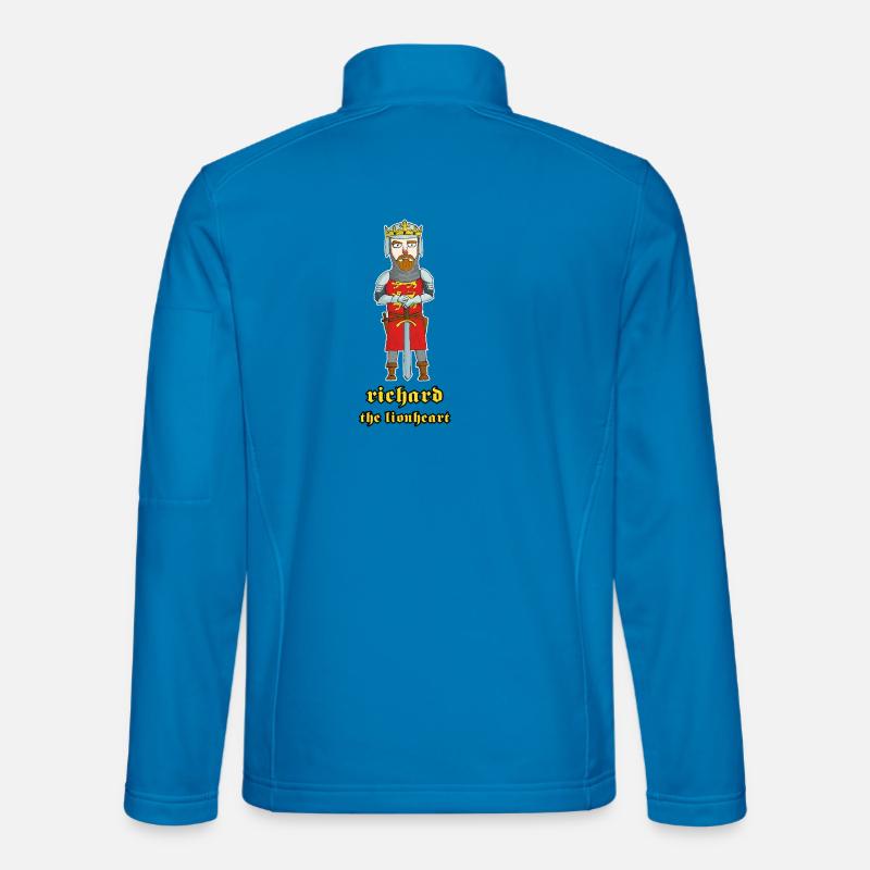 Richard Löwenherz: Der Kreuzfahrerkönig - Unisex Softshelljacke - Lichtblau