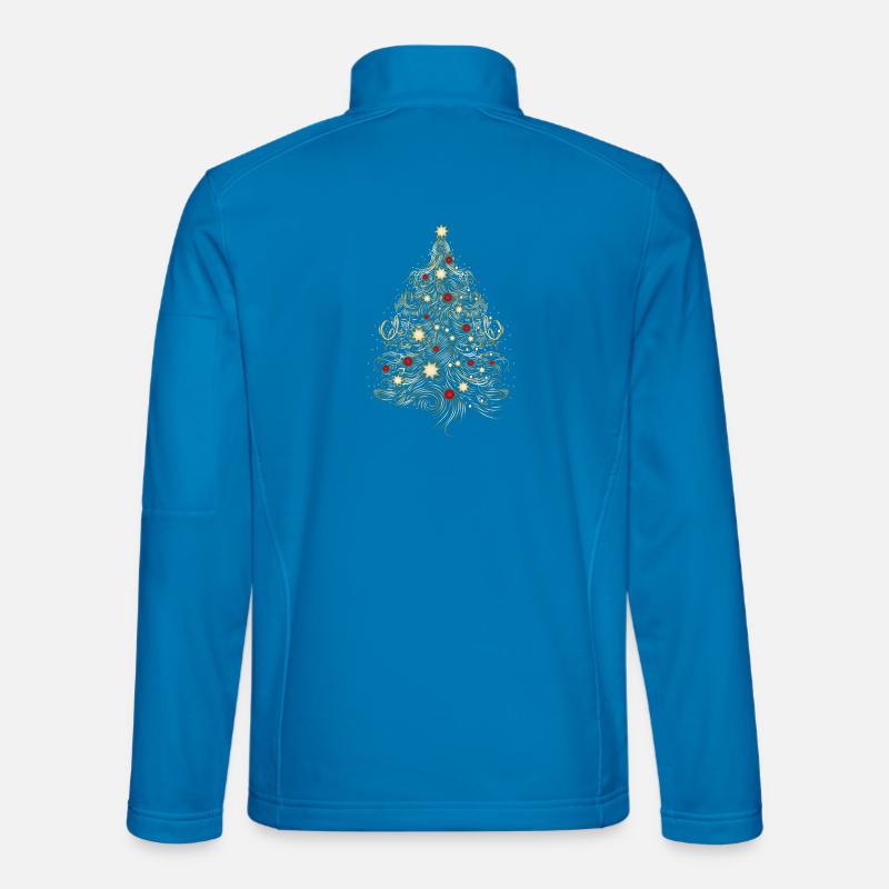 Christmas tree in gold - Unisex Softshell Jacket - light blue
