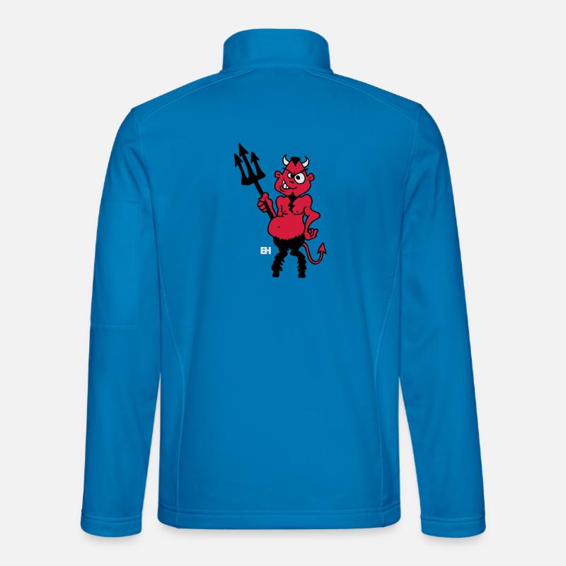Fetter roter Teufel - Unisex Softshelljacke - Lichtblau